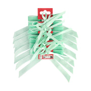 Candy Velvet Bows 8 Pack - Green