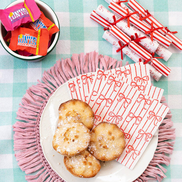 Christmas Paper Napkins 20 Pack - Candy Bows