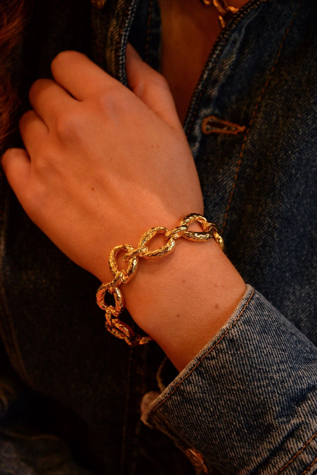 My Doris Chunky Gold Links Bracelet