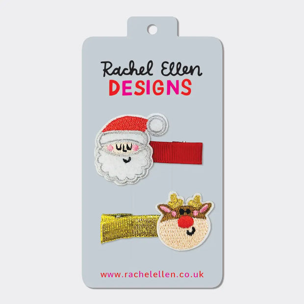 Rachel Ellen Christmas Hair Clips - Sets of 2
