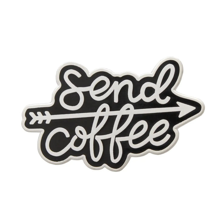 Enamel Pin - Send Coffee