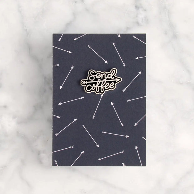 Enamel Pin - Send Coffee