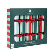 Mini Christmas Crackers Box of 6 - Striped