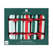Mini Christmas Crackers Box of 6 - Striped