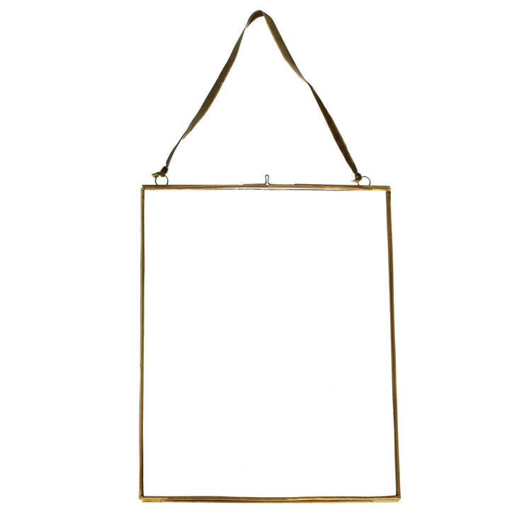 Brass Hanging Picture Frame