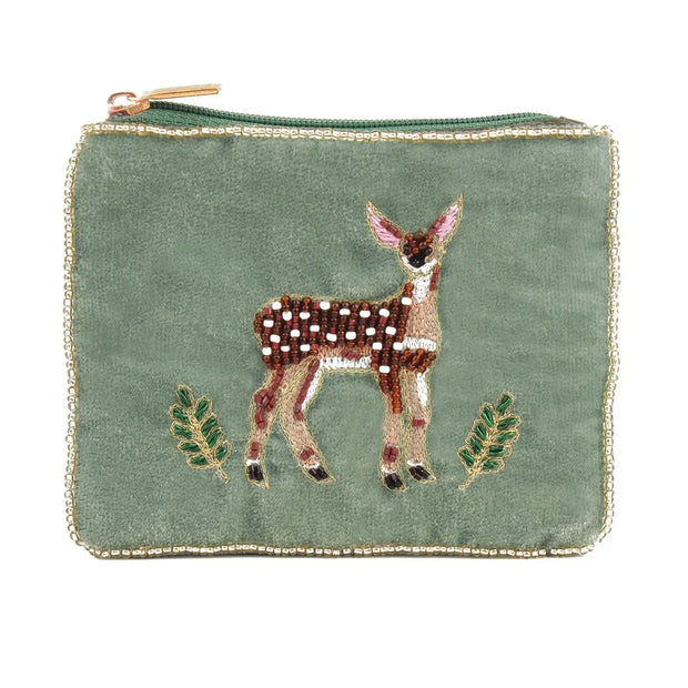 My Doris Small Pouch - Green Deer
