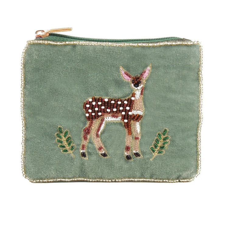 My Doris Small Pouch - Green Deer