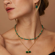 Ashiana Riley Necklace - Dark Green