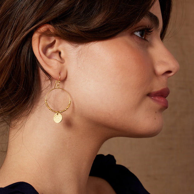 Ashiana Dominique Mini Gold Hoop Earrings