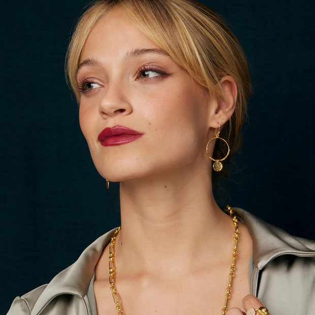 Ashiana Dominique Mini Gold Hoop Earrings