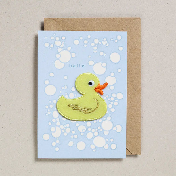 Petra Boase Hello Duckie Iron On Charm Card