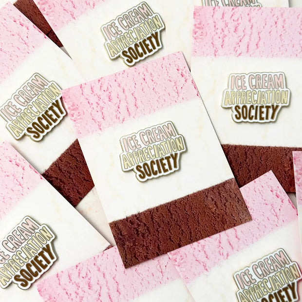 Enamel Pin - Ice Cream Appreciation Society Napolitan