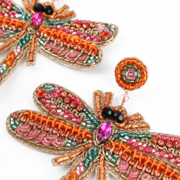 My Doris Dragonfly Earrings - Pink