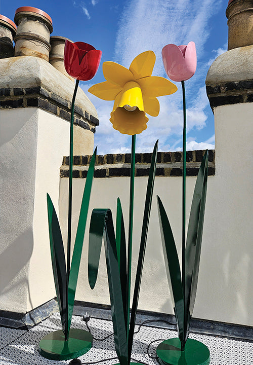 Mike Bliss Original Design Flower Floor Lamps
