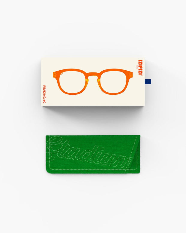 Izipizi Unisex Reading Glasses Shape C - Orange Smash