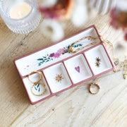Cosy Floral Heart Ceramic Trinket Tray