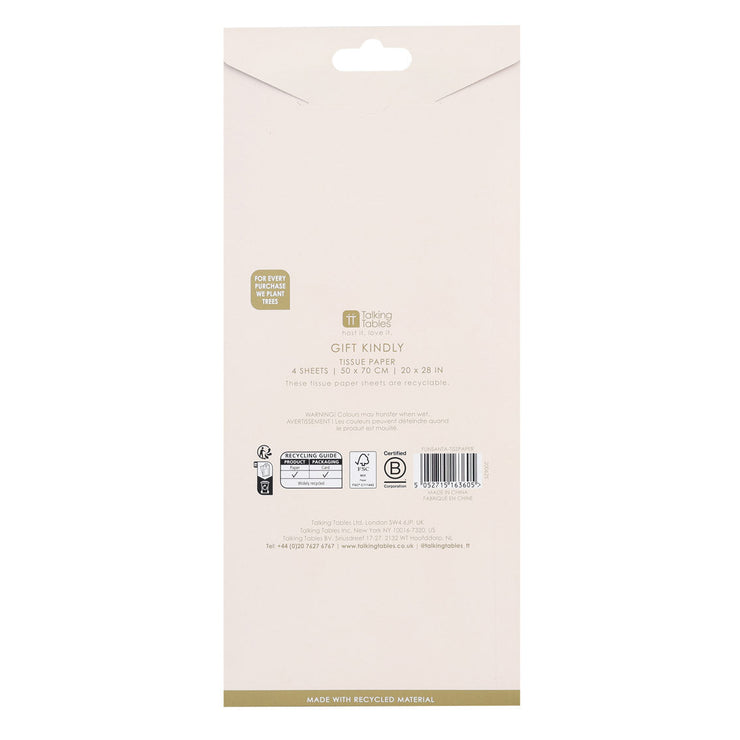 Fun Guy Santa Tissue Paper - 4 Sheets