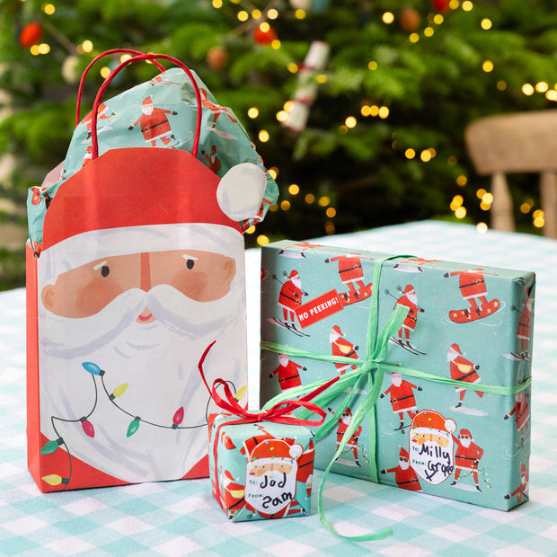Fun Guy Santa Tissue Paper - 4 Sheets