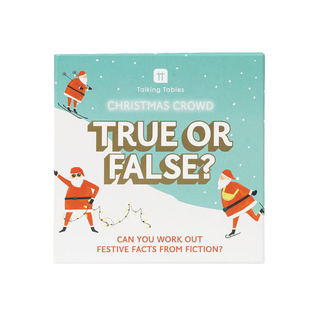 Talking Tables Fun Guy Santa True or False Game