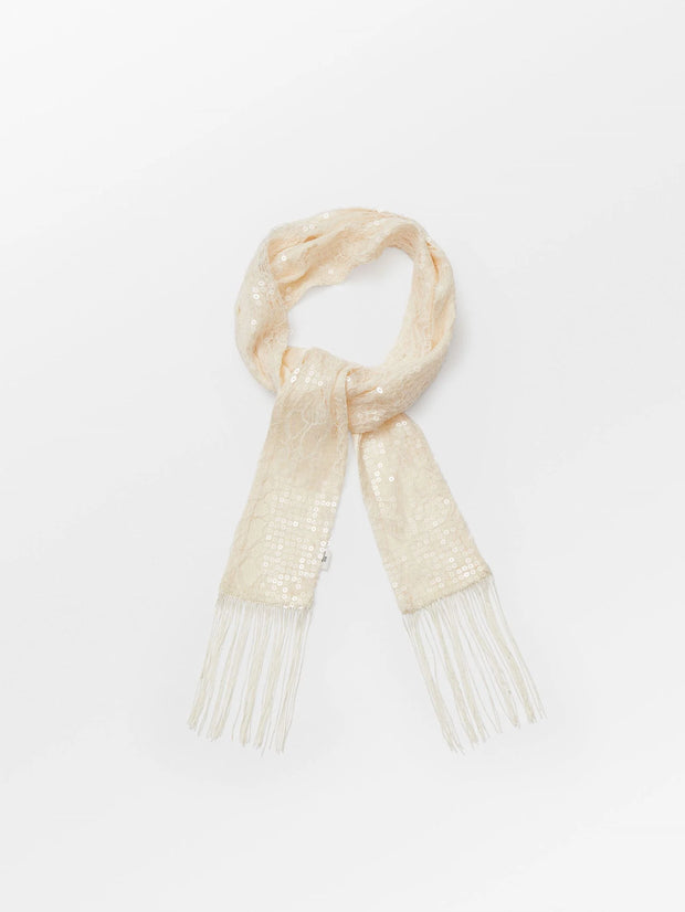 Becksondergaard Lace Sequins Scarf - Honey Peach