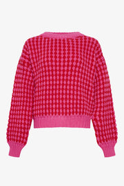 Noella Gio Knit Jumper Pink Red Mix