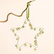 Gold Bells Star Hanging Decoration