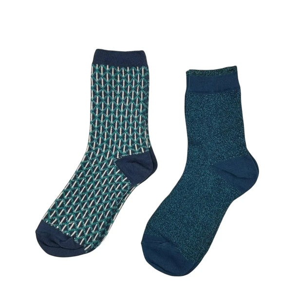 Sixton Sock Box Duo - Blue Leipzig & Denim Tokyo