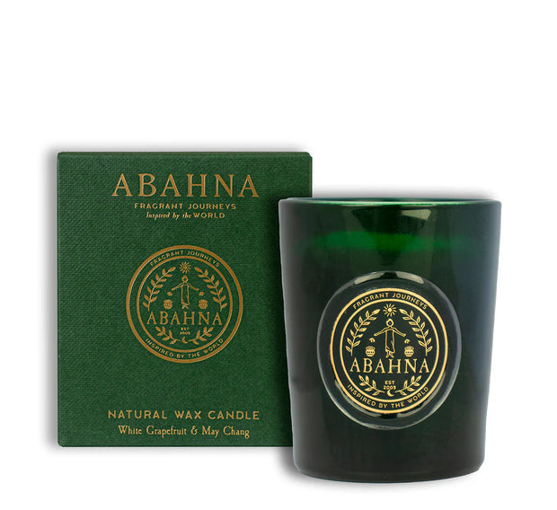 Abahna Natural Wax Votive Candle - White Grapefruit & May Chang
