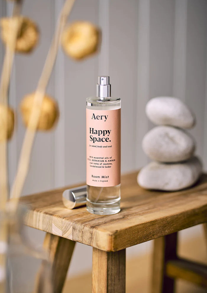 Aery Happy Space Room Mist - Rose, Geranium & Amber