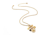 Boho Betty Necklace - Hemani Gold & Epidote Charm Necklace