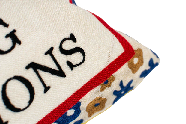 Rectangle Needlepoint Cushion - I Don't Cook