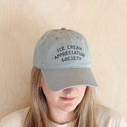 Baseball Cap - Ice Cream Appreciation Society - Vintage Blue