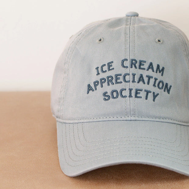 Baseball Cap - Ice Cream Appreciation Society - Vintage Blue