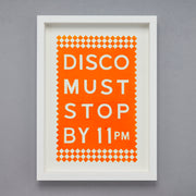 Pressed and Folded Print - Disco