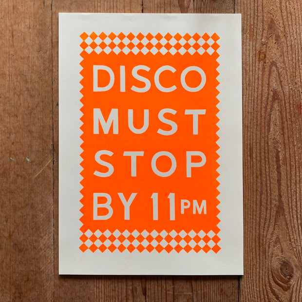 Pressed and Folded Print - Disco