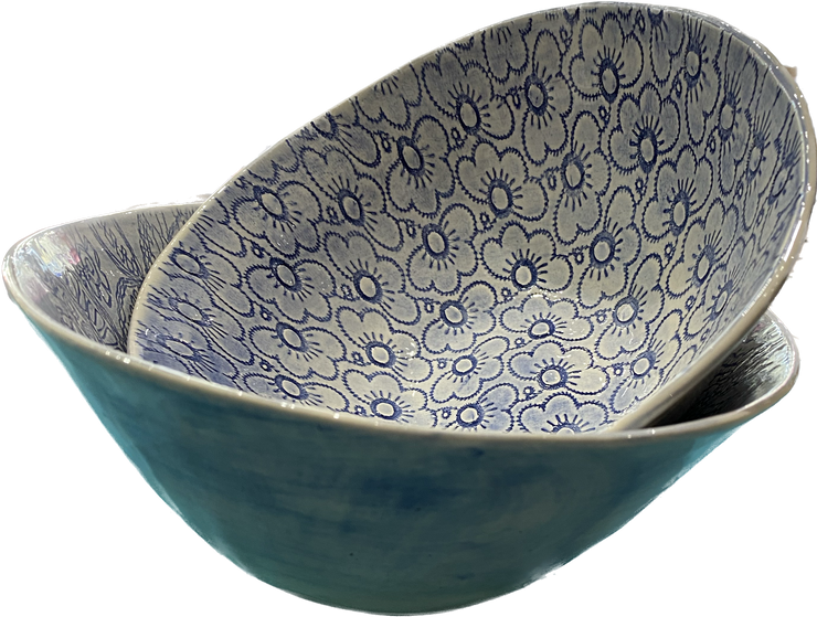 Wonki Ware Patterned Pasta Bowl