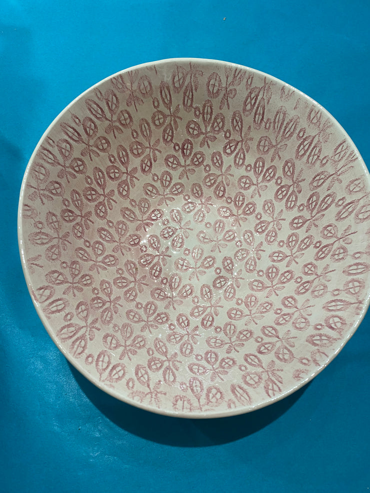 Wonki Ware Patterned Pasta Bowl