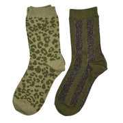 Sixton Ivy Leopard & Berlin Sock Box Duo with Lightning Bolt