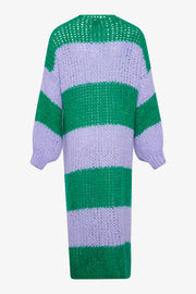 Noella Jagger Knit Cardigan - Orabel Green Stripe