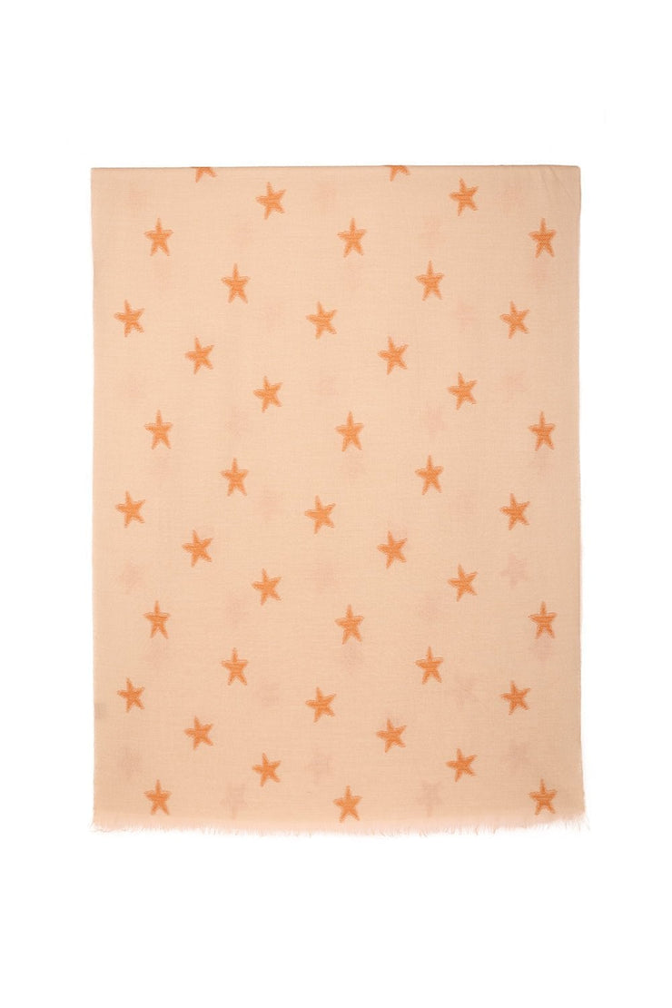 Cashmere & Silk Blend Star Scarf Wrap