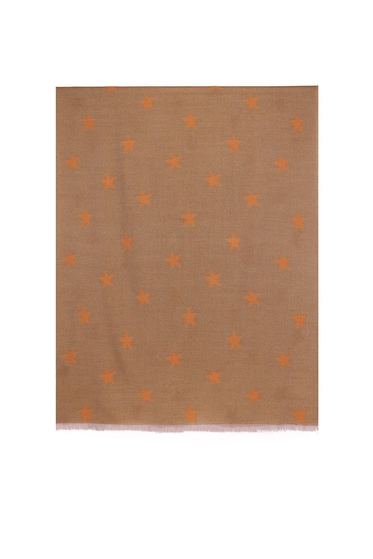 Cashmere & Silk Blend Star Scarf Wrap