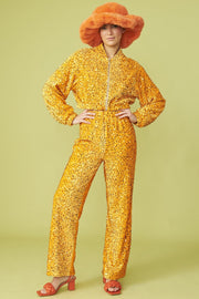 Bamboo Sequins Trousers - Orange