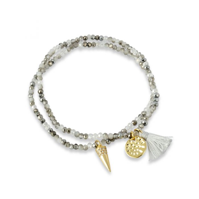 Ashiana Spark Bracelet - Grey Crystal