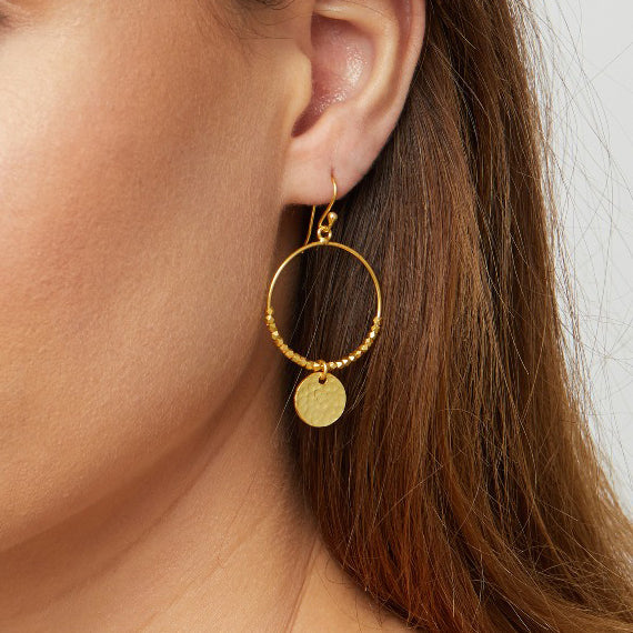 Ashiana Dominique Mini Gold Hoop Earrings