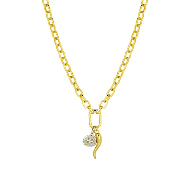 Ashiana Gold Bardot Chain Necklaces