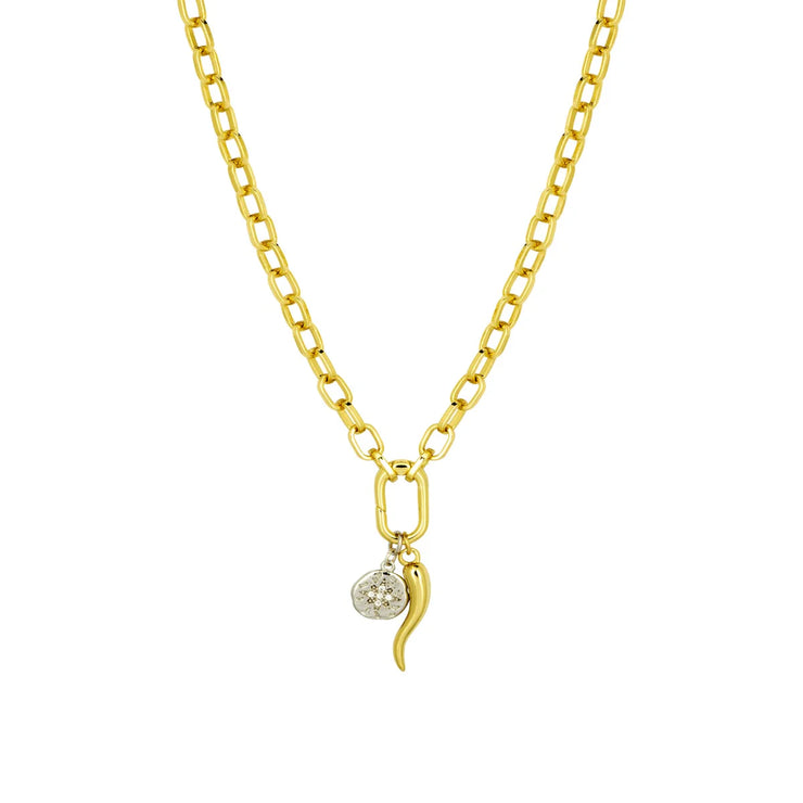 Ashiana Gold Bardot Chain Necklaces