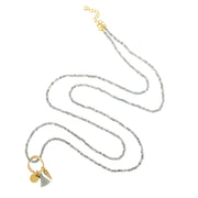 Ashiana Spark Grey Long Necklace