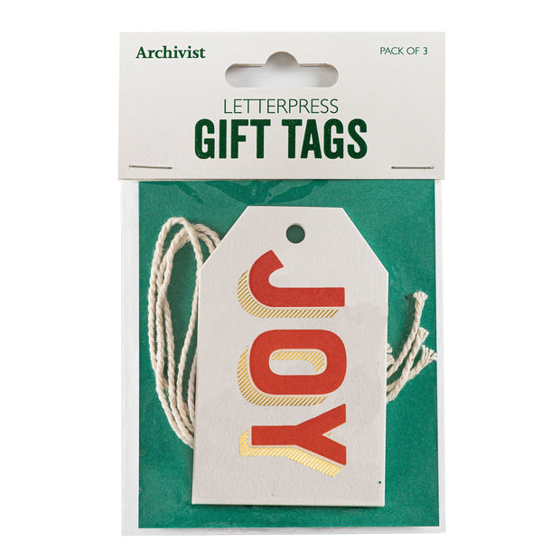 Archivist Gift Tags - Joy