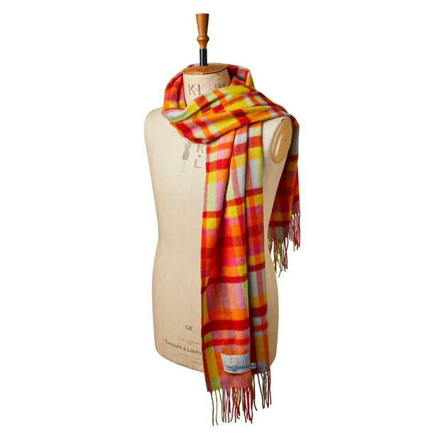 Tweedmill Bright Check Jolly Lambswool Scarf