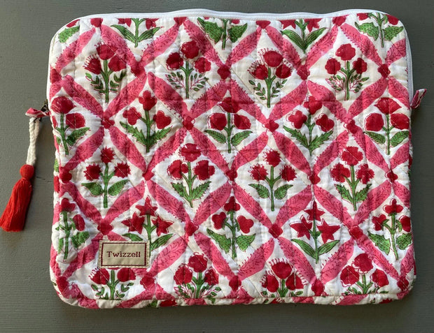 Twizzell Indian Block Print Laptop Pouches